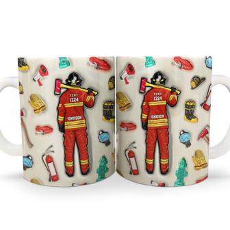 Firefighter 3D Uniform Custom Mug - Gift for Firefighters - Thegiftio UK