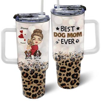 Best Dog Mom Ever Personalized Tumbler - Gift for Dog Mom - Thegiftio UK