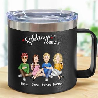 Besties Siblings Sisters Forever Custom Tumbler - Thegiftio UK