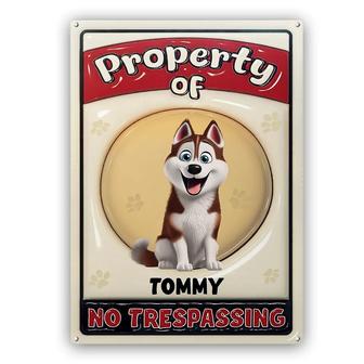 Property Of Dogs Personalized Metal Sign - Dog Lovers Gift - Thegiftio UK