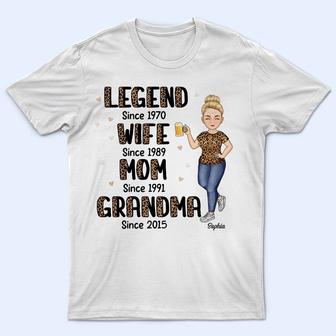 Legend Wife Mom Grandma Custom T-Shirt - Gift for Her - Thegiftio UK