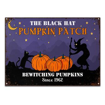 Pumpkin Patch Bewitching Personalized Metal Sign - Thegiftio UK