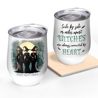 Halloween Witch Best Friend Connected By Heart Custom - Thegiftio UK