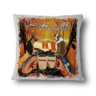 You Me And The Dogs Custom Pillow - Gift for Dog Lovers - Thegiftio UK