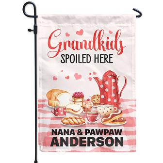 Grandkids Spoiled Here Custom Flag - Gift for Grandparents - Thegiftio UK