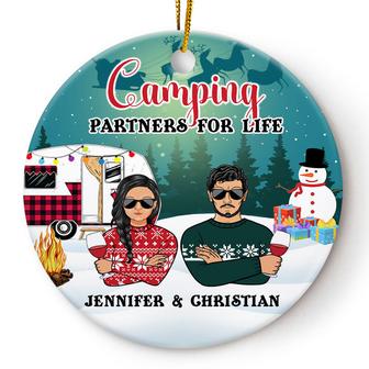 Camping Partners For Life Personalized Ornament - Gift - Thegiftio UK