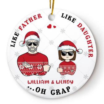 Like Father Like Daughter Custom Ornament - Gift for Dad - Thegiftio UK