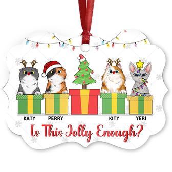 Is This Jolly Enough Personalized Ornament - Cat Lovers Gift - Thegiftio UK