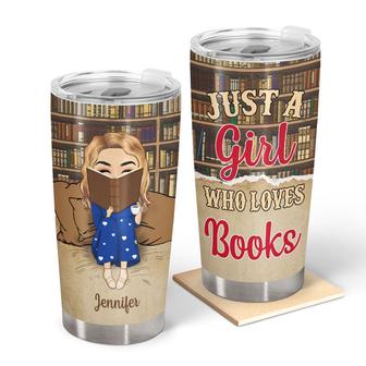 Reading Chibi Girl Personalized Tumbler - Gift for Readers - Thegiftio UK