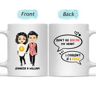 Don't Go Bacon My Heart Custom Mug - Gift for Couples - Thegiftio UK