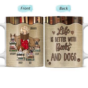 Reading Chibi Girl Life Is Better With Books Custom Mug - Thegiftio UK