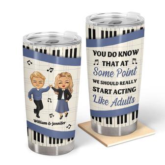 Acting Like Adults Personalized Tumbler - Gift for Couples - Thegiftio UK