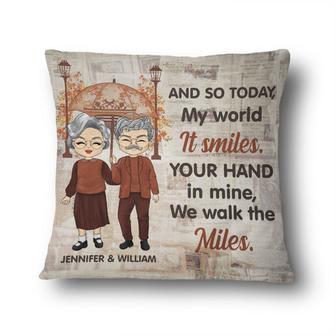 Your Hand In Mine Custom Pillow - Gift for Couples - Thegiftio UK