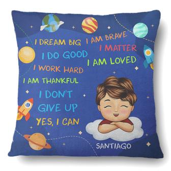 I Dream Big I Do Good Personalized Pillow - Gift for Kids - Thegiftio UK