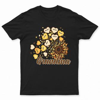 Grandma Mom Kids Sunflower Custom T-Shirt - Gift for Mom - Thegiftio UK