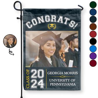 Custom Photo Graduation Personalized Flag - Graduation Gift - Thegiftio UK