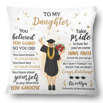 You Belived You Could So You Did Custom Pillow - Thegiftio UK