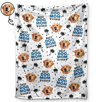 Custom Photo Best Dog Cat Dad Mom Ever - Personalized Fleece Blanket, Sherpa Blanket - Thegiftio UK