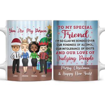 I'm So Glad We Friends Custom Mug - Christmas Gift for BFF - Thegiftio UK