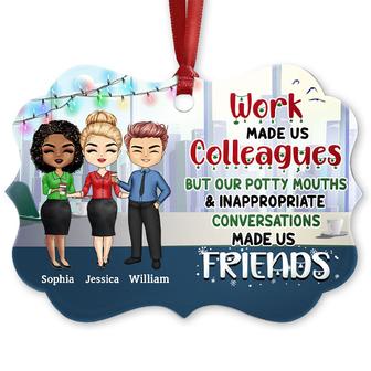 Work Made Us Colleagues Personalized Ornament - Gift for BFF - Thegiftio UK