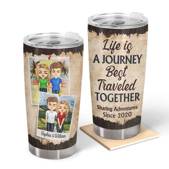 Life Is Journey Best Traveled Together Custom Tumbler - Gift - Thegiftio UK