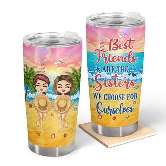 Beach Besties Custom Tumbler - Gift for Best Friends - Thegiftio UK