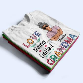 Love Being Called Mommy Grandma Auntie Mom Custom T-Shirt - Thegiftio UK
