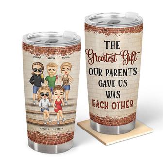 The Greatest Gift Personalized Tumbler - Gift for Siblings - Thegiftio UK