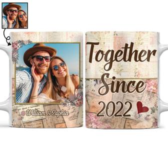 Custom Photo Together Since Husband Wife Mug - Couple Gift - Thegiftio UK