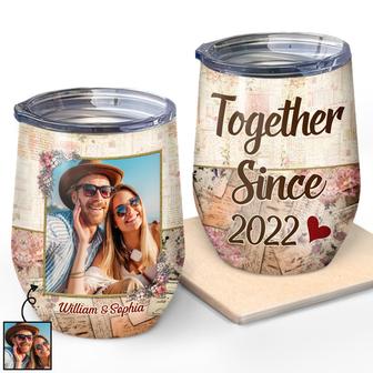 Custom Photo Together Since Personalized Wine Tumbler - Gift - Thegiftio UK