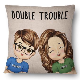 Trouble Maker Personalized Pillow - Birthday Gift for Family - Thegiftio UK