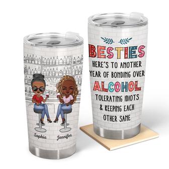 Here's To Another Year Custom Tumbler - Gift for Bestie - Thegiftio UK
