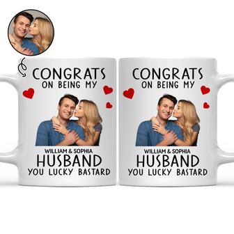 Congrats On Being My Husband Custom Mug - Anniversary Gift - Thegiftio UK