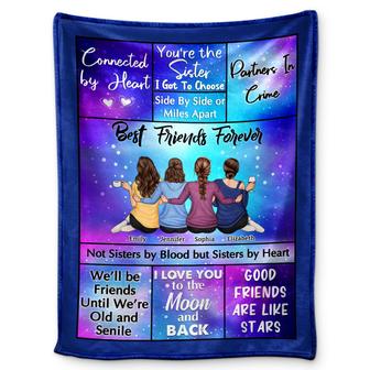 Best Friends Forever - Loving Gifts For Besties - Personalized Fleece Blanket - Thegiftio UK
