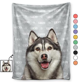 Custom Photo Human And Pet Name - Gift For Dog Lovers, Cat Lovers, Family - Personalized Fleece Blanket - Thegiftio UK