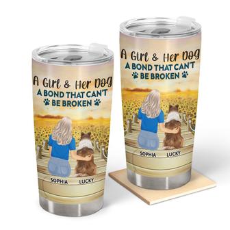 A Bond That Can't Be Broken Custom Tumbler - Dog Lovers Gift - Thegiftio UK