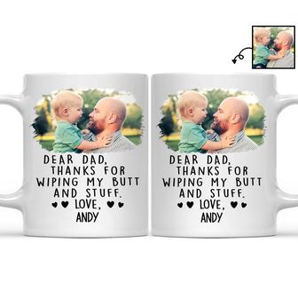 Thanks For Wiping My Butt Personalized Mug - Gift for Dad - Thegiftio UK