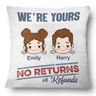 No Returns Or Refunds Grandkids Personalized Pillow - Gift - Thegiftio UK