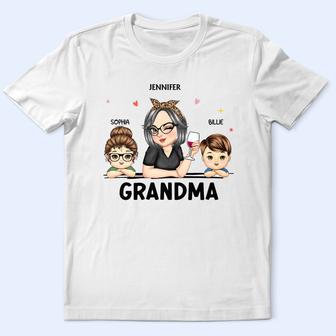 Grandma & Grandkids Funny Custom T-Shirt - Retirement Gift - Thegiftio UK