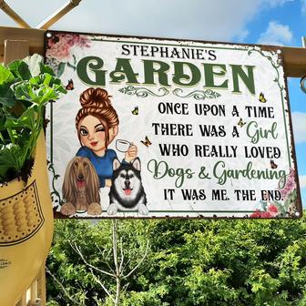 Once Upon A Time There Was A Girl Custom Metal Sign - Gift - Thegiftio UK