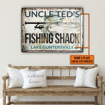 Personalized Fishing Shack Custom Metal Sign - Thegiftio UK