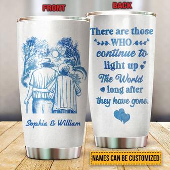 Old Couple Who Continue To Light Up The World Custom Tumbler - Thegiftio UK