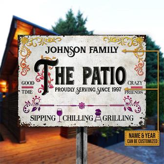 Patio Good Times Crazy Friends Custom Metal Sign - Gift - Thegiftio UK