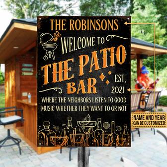 Patio Bar Good Music Custom Metal Sign - Gift for Friends - Thegiftio UK