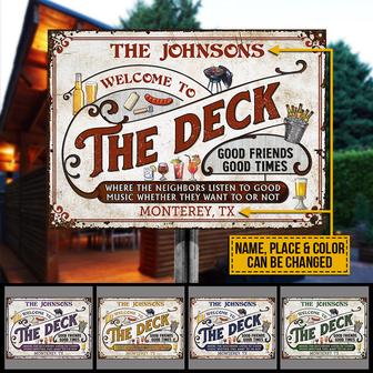 Listen To The Good Music Custom Metal Sign - Grilling Gift - Thegiftio UK