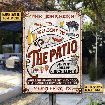 Listen To The Good Music Sippin Custom Metal Sign - BBQ Gift - Thegiftio UK