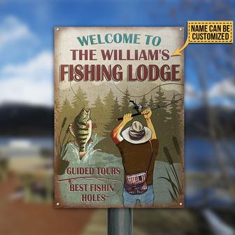 Best Fishin' Holes Personalized Metal Sign - Fisherman Gift - Thegiftio UK