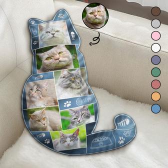 Custom Photo Cat Shape Pillow - Gift for Cat Lovers - Thegiftio UK