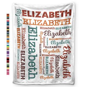 Kid Baby Names - Personalized Fleece Blanket, Sherpa Blanket - Thegiftio UK