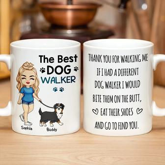 The Best Dog Walker Personalized Mug - Gift for Dog Lovers - Thegiftio UK